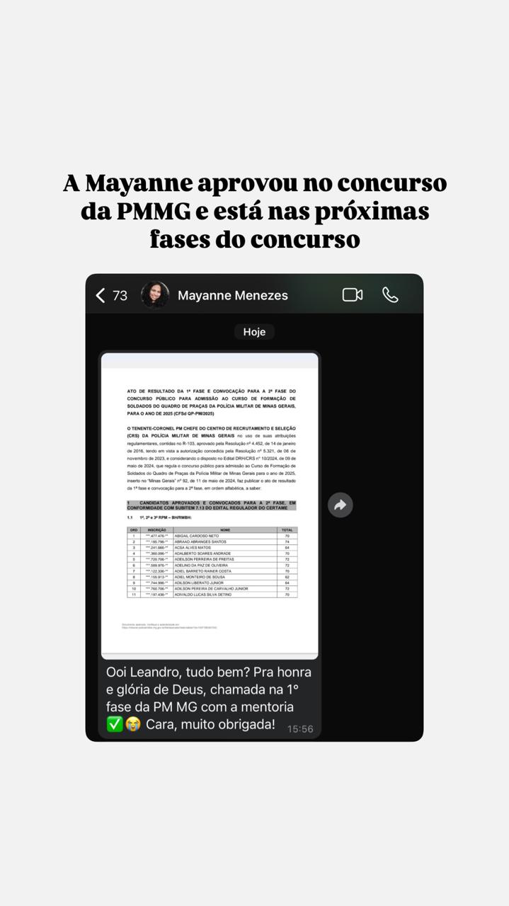 Aprovada PM/MG